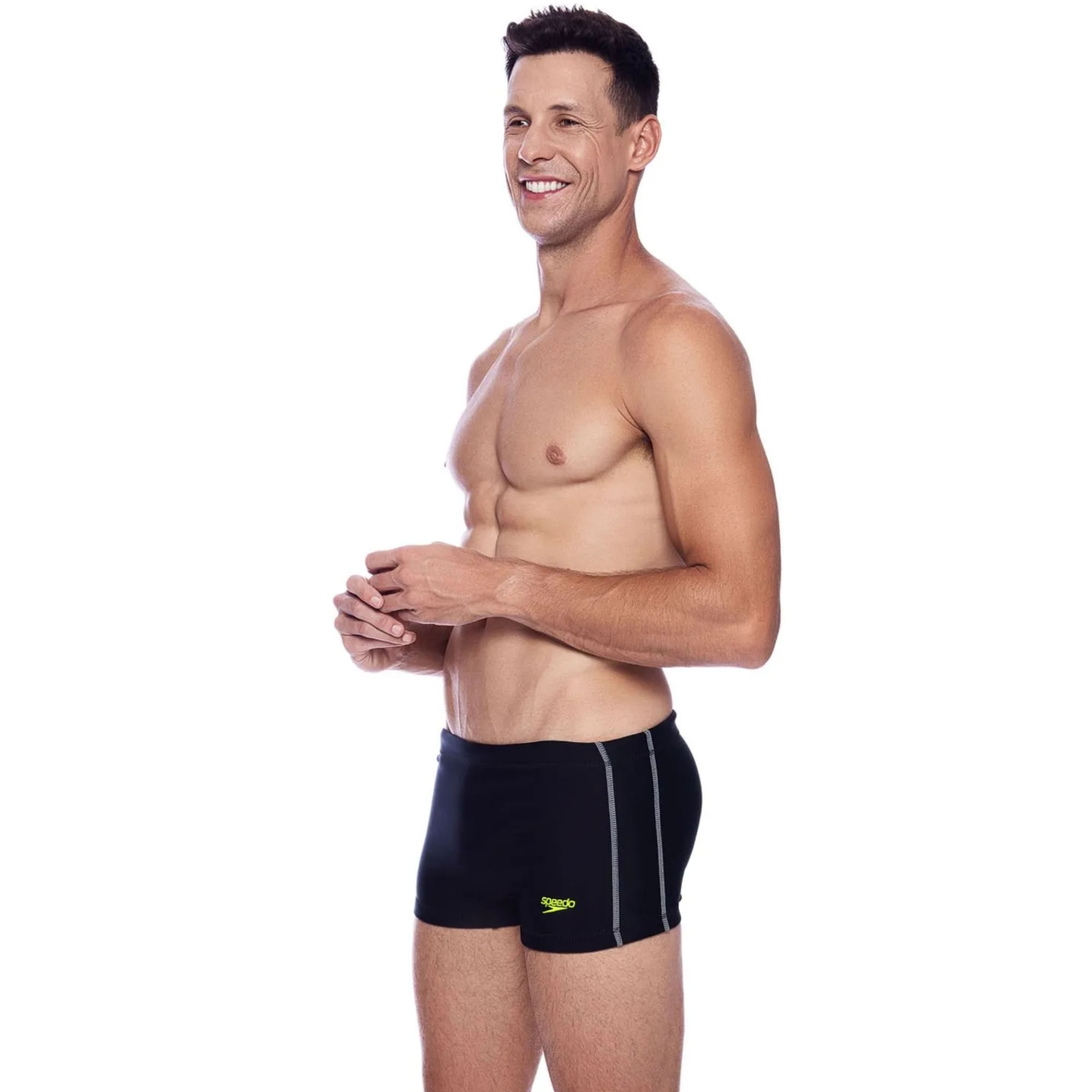 Sunga Speedo Hidroshort Contrast Masculino - Preto