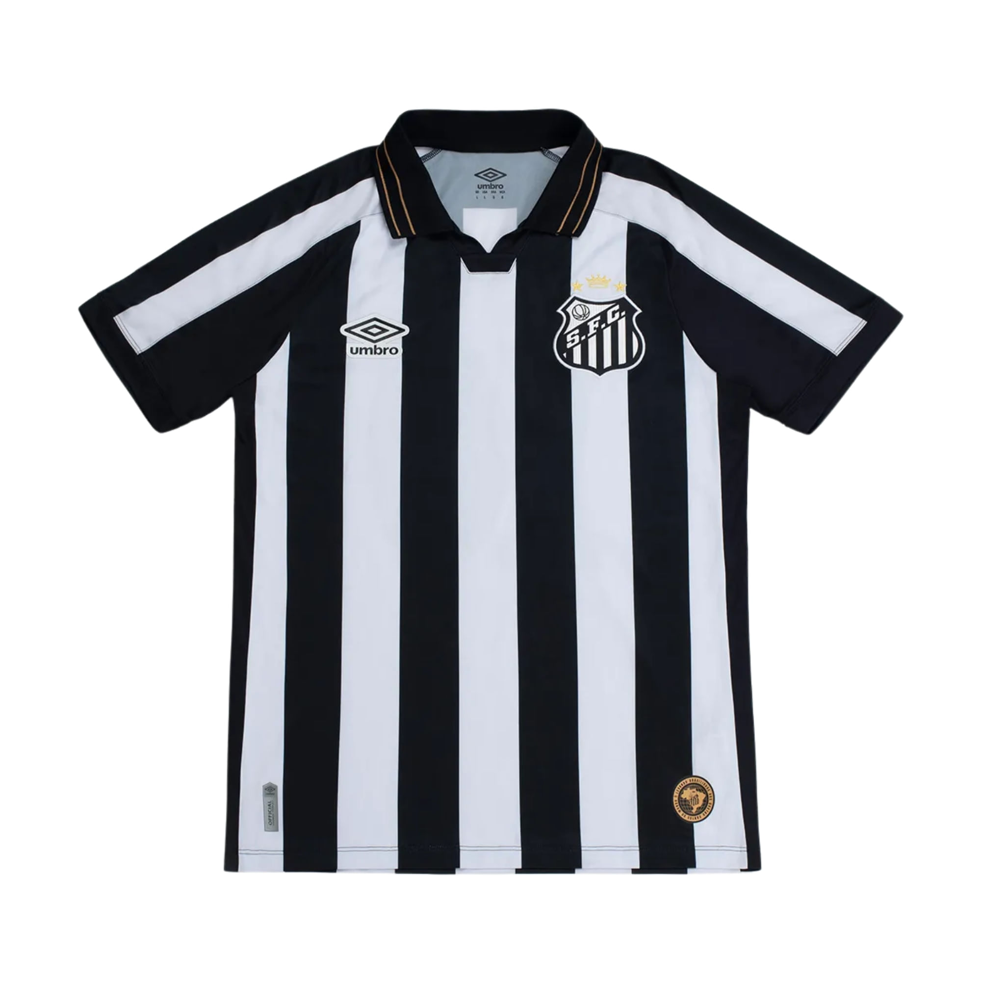 Camisa Santos II 26/27 Umbro Masculina - Preta/Branca