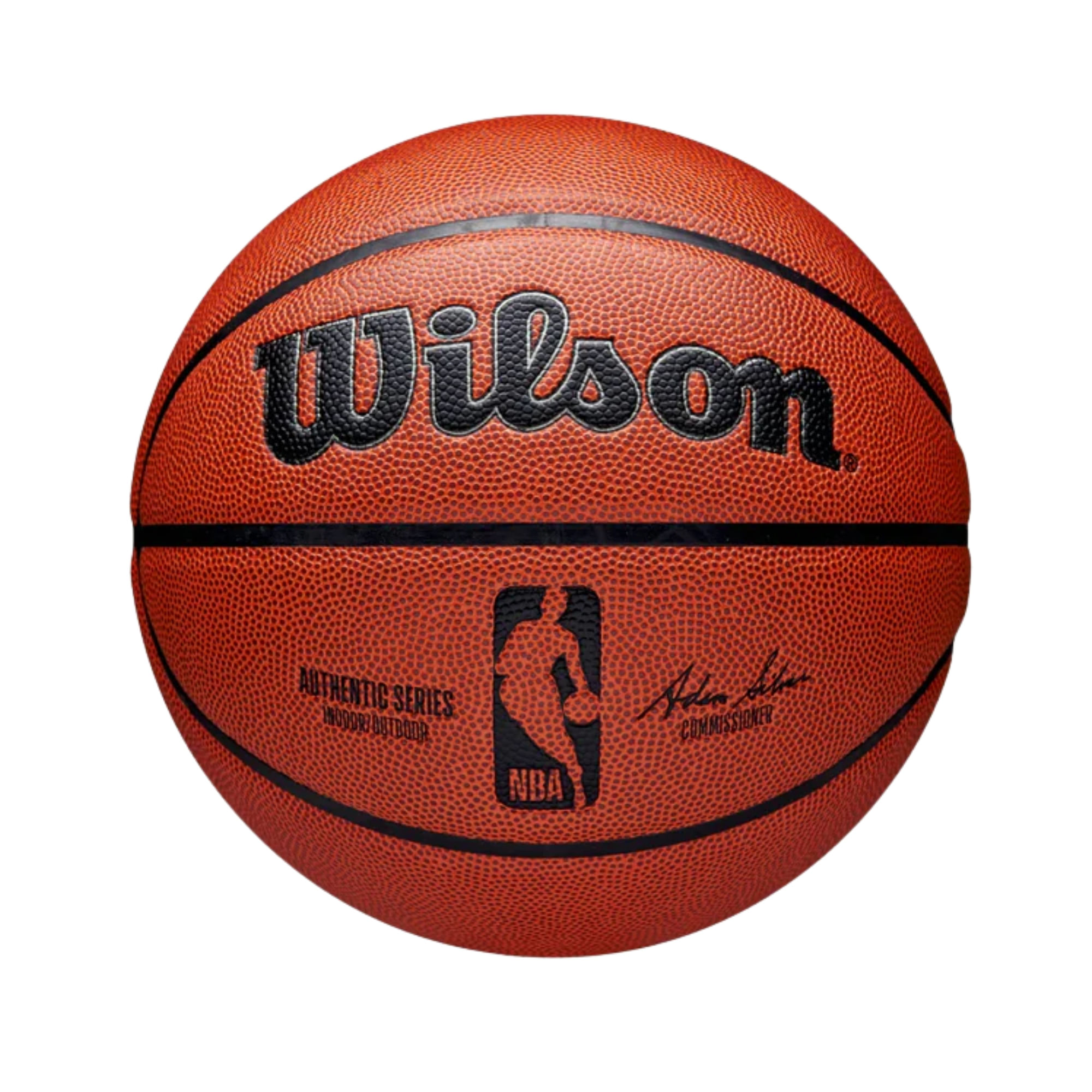 Bola De Basquete Wilson NBA Authentic Unissex - Laranja