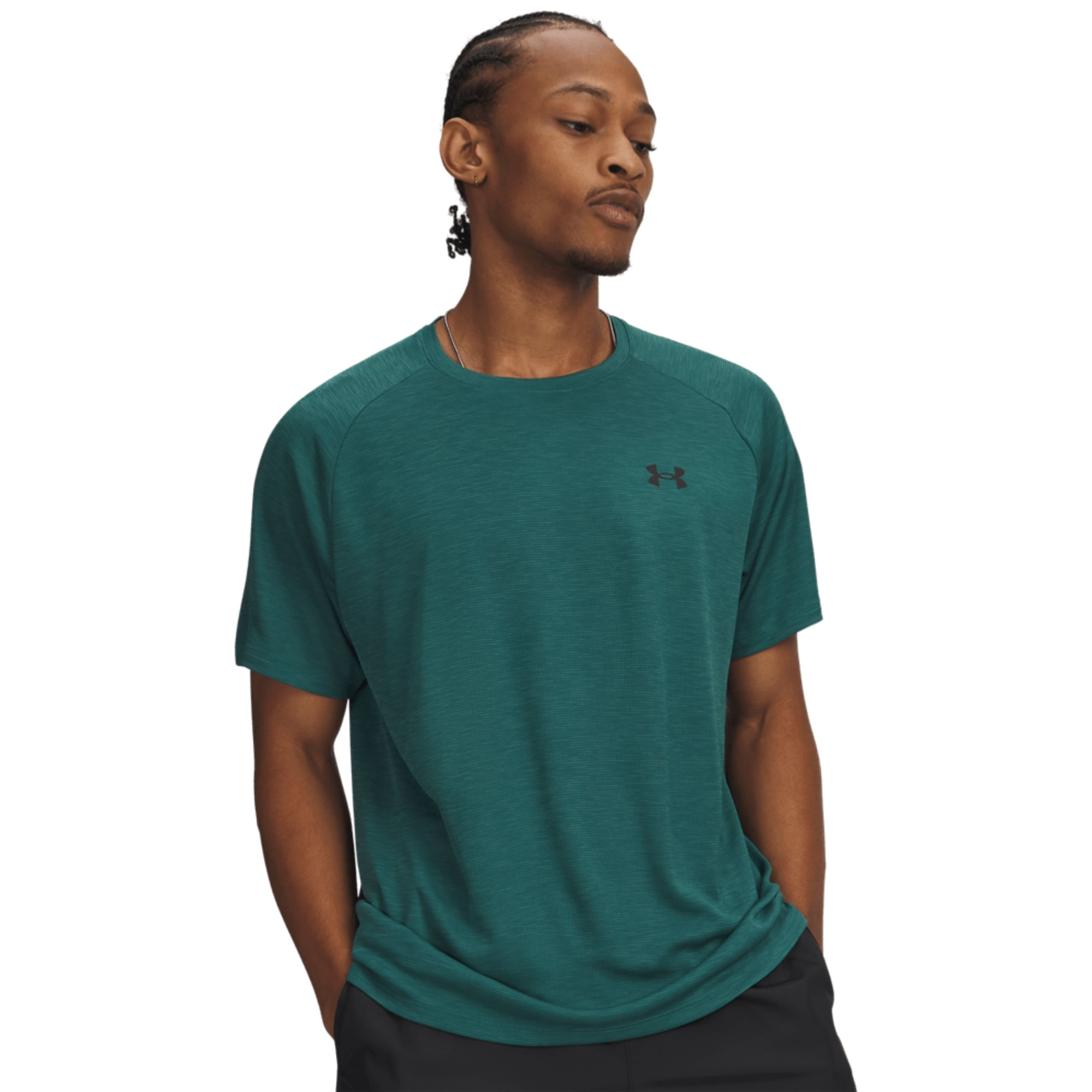 Camiseta Under Armour Tech Textured Masculina - Verde