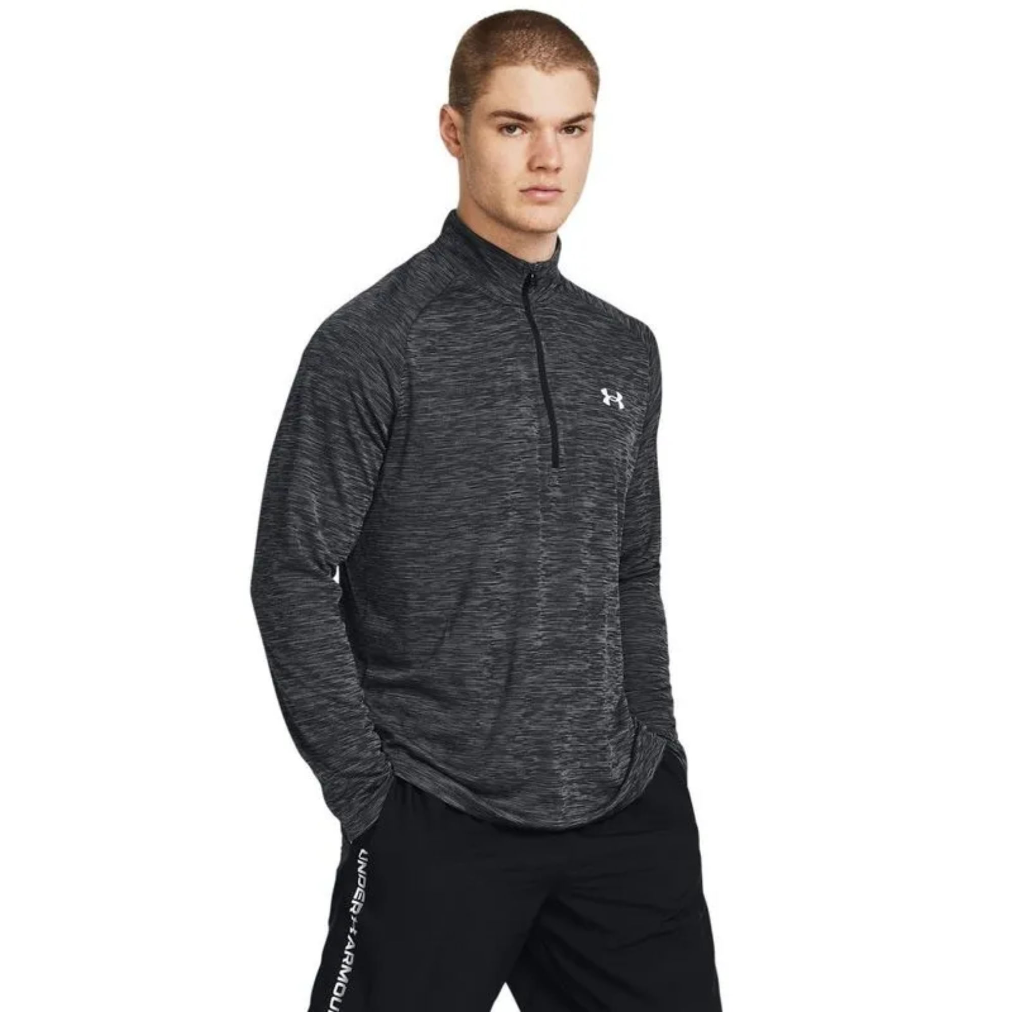 Blusão Under Armour 1/2 Zip Tech Textured Masculino - Preto
