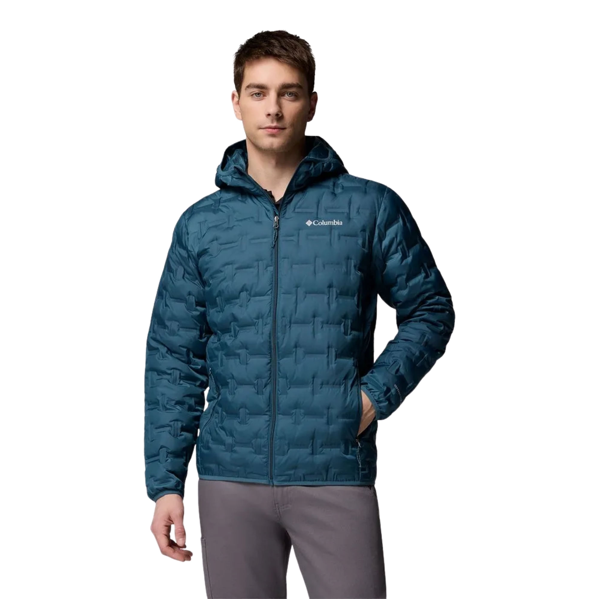 Jaqueta Columbia Down Delta Ridge II Masculina - Azul