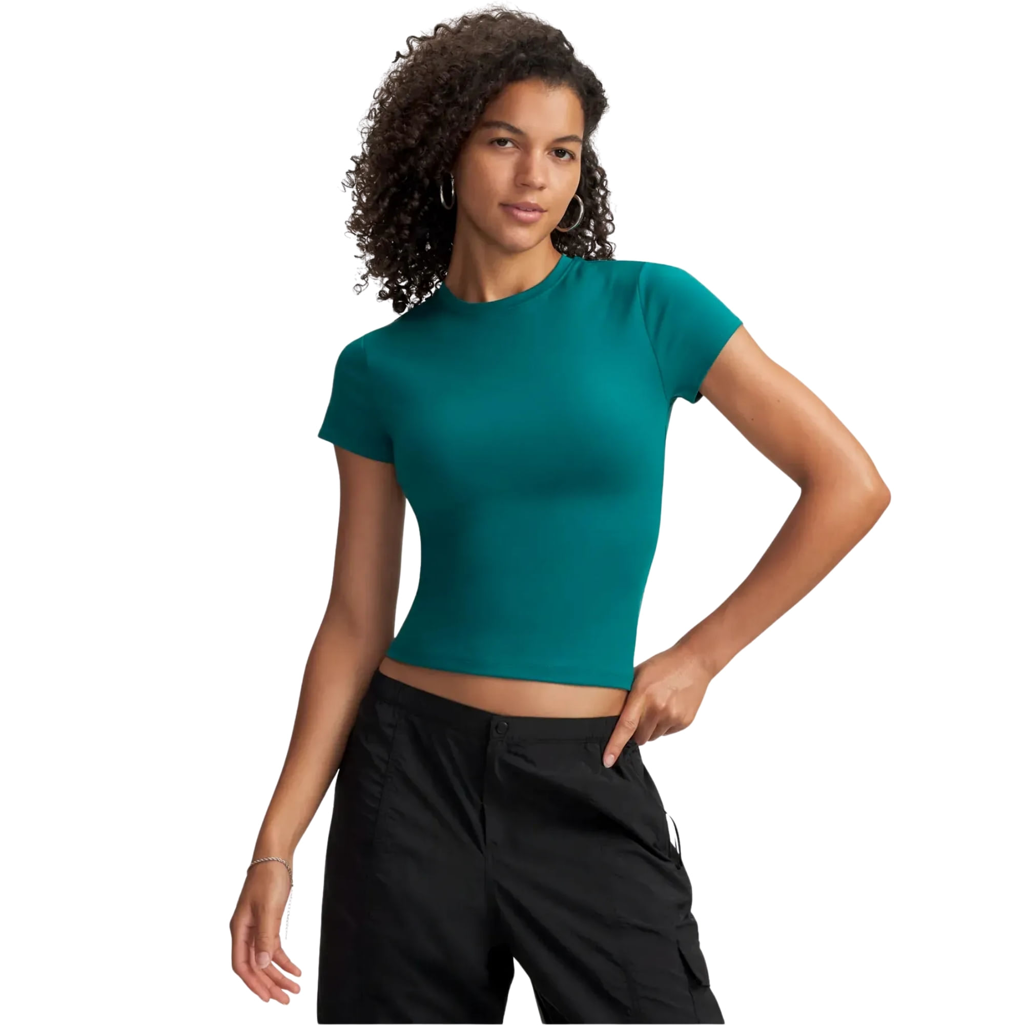 Camiseta Under Armour Motion Fitted Feminina - Verde
