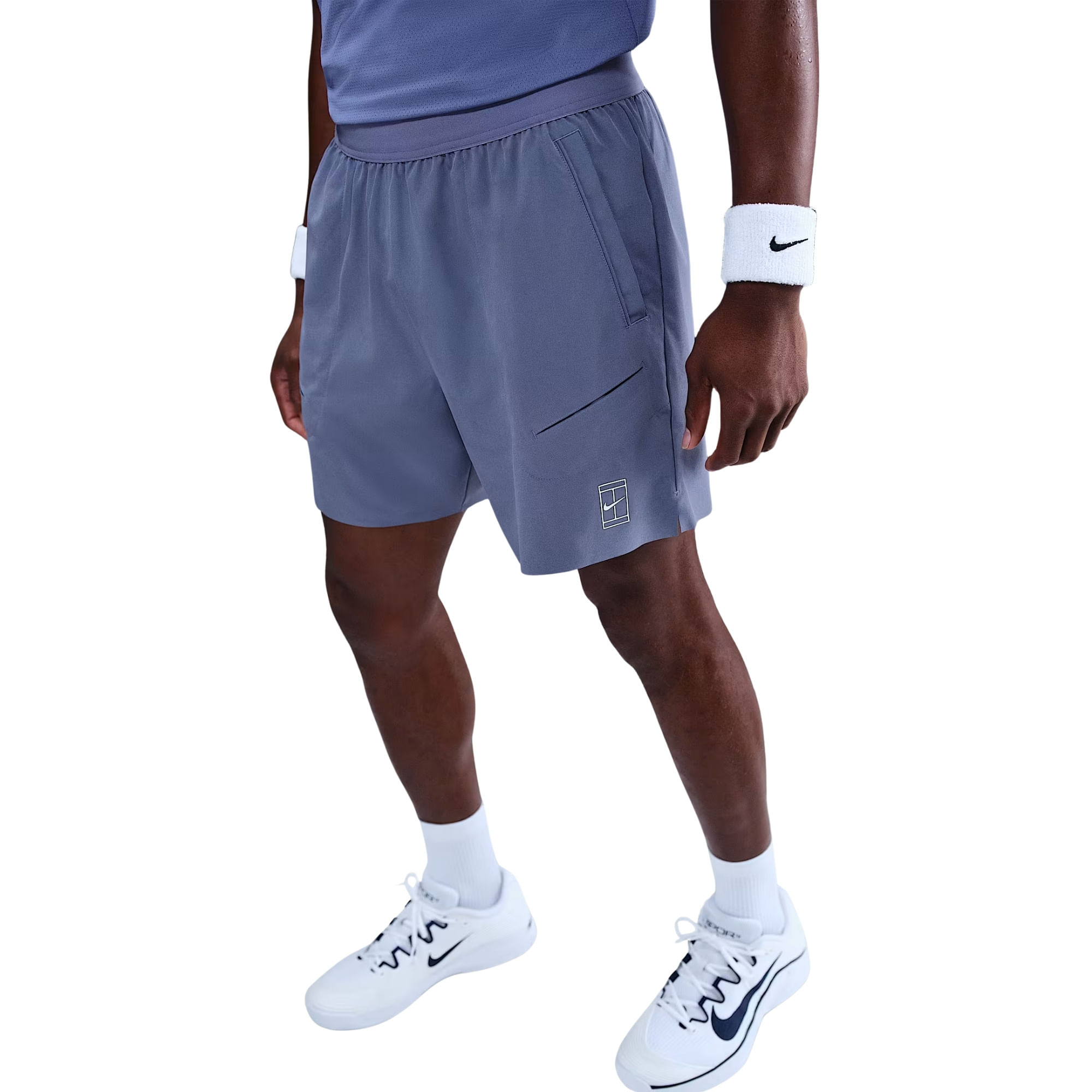 Shorts Nike Court Dri-Fit Advantage 6 Pol Masculino - Azul