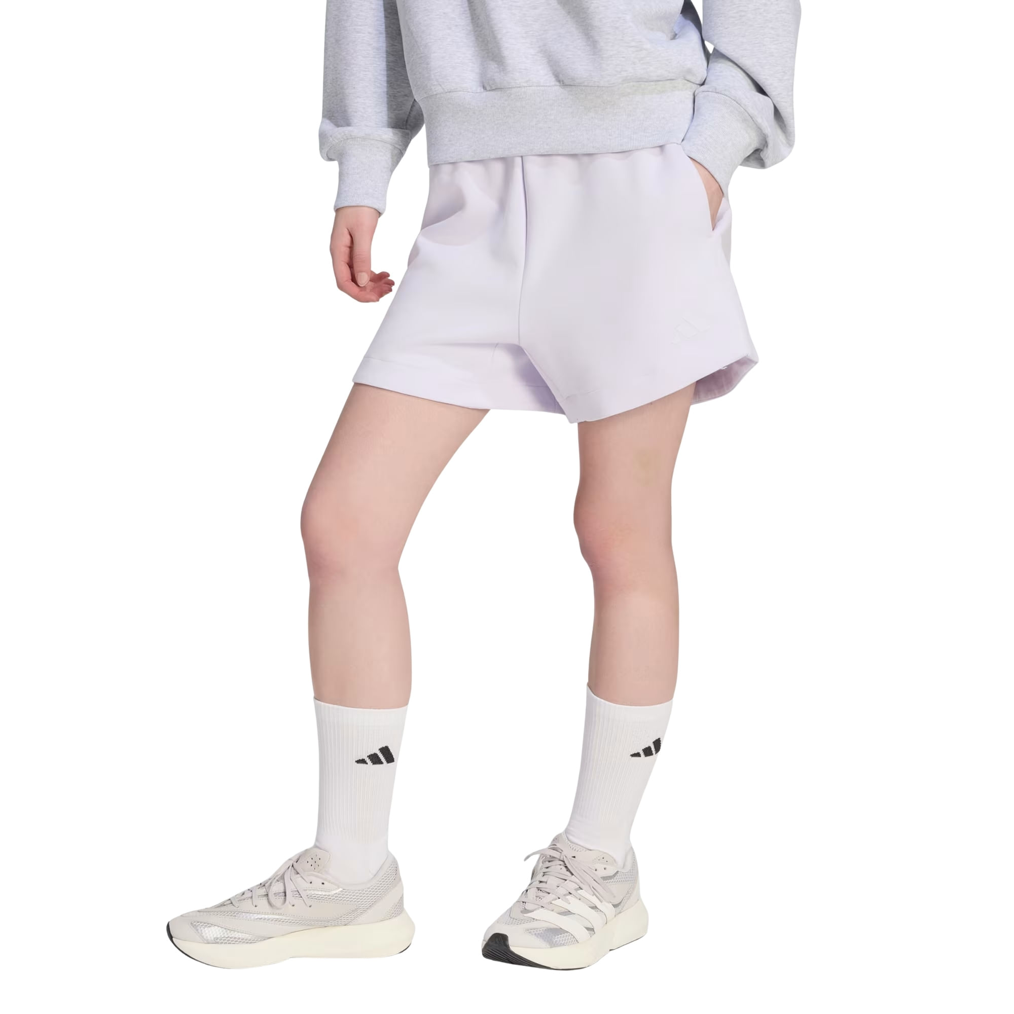 Shorts Adidas Folgado Soft Lux Feminino - Lilás